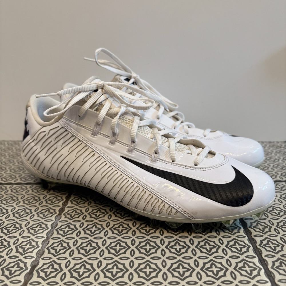 Nike Vapor Carbon Elite 2014 TD PROMO SAMPLE Cleats Men's Size 13.5 White/Black